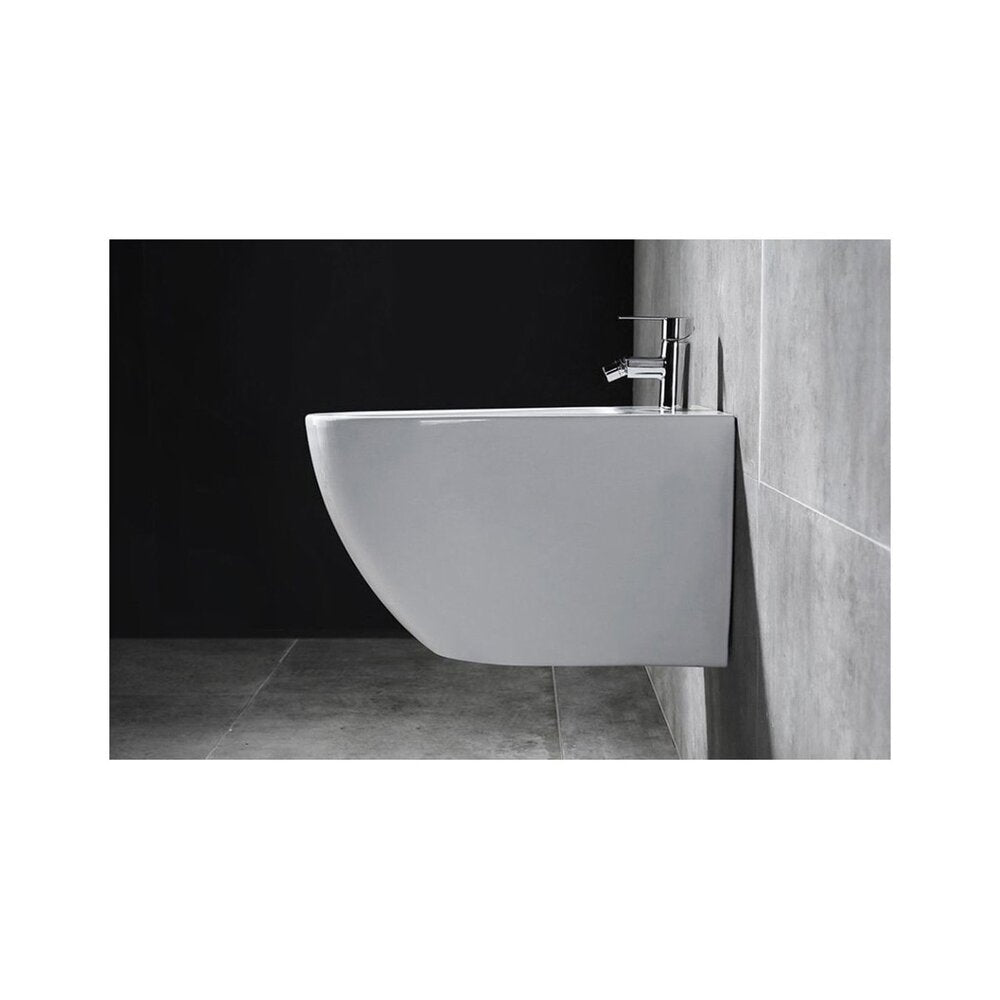 Rea Carlo Mini Oval Glossy Wall-Hung Bidet