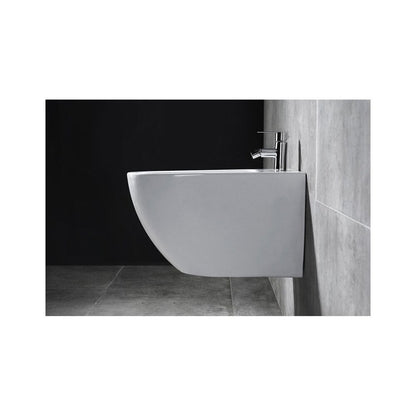 Rea Carlo Mini Oval Glossy Wall-Hung Bidet