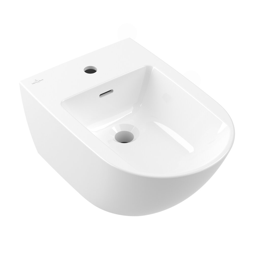 Суспендирано биде Villeroy&Boch Antao бяло лъскаво Alpin CeramicPlus