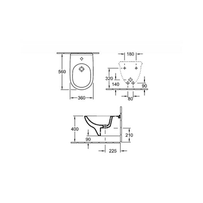 Wall-Hung Bidet Villeroy & Boch O.Novo