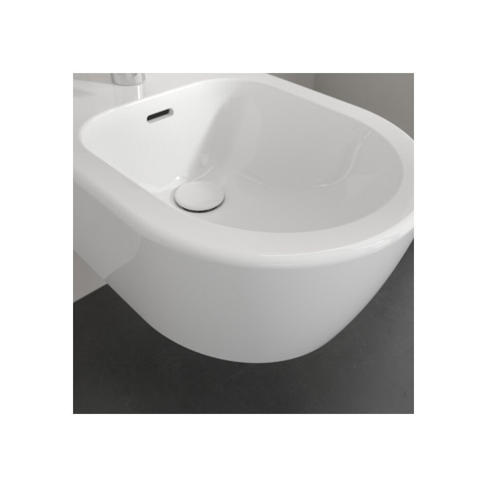 Суспендирано биде Villeroy&Boch Skyla с лъскаво бяло покритие