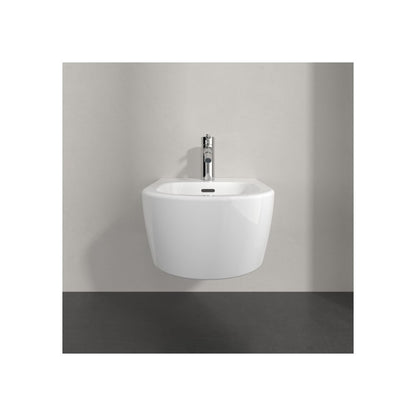 Суспендирано биде Villeroy&Boch Skyla с лъскаво бяло покритие