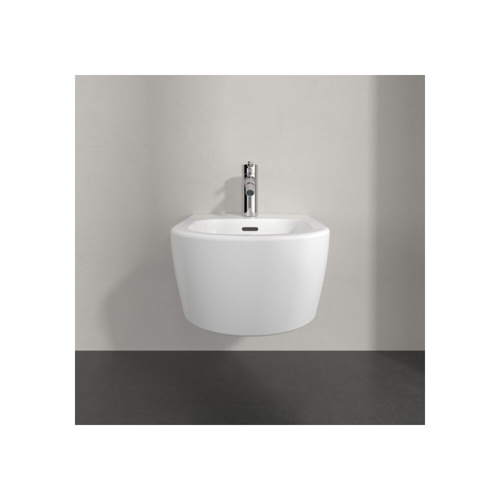 Суспендирано биде Villeroy&Boch Skyla с матово бяло покритие - Stone White CeramicPlus