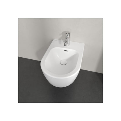 Суспендирано биде Villeroy&Boch Skyla с матово бяло покритие - Stone White CeramicPlus