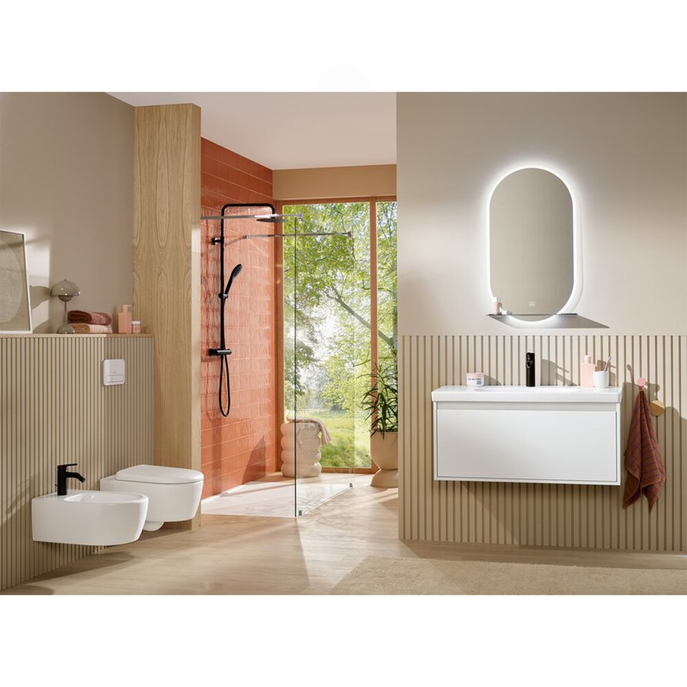 Суспендирано биде Villeroy&Boch Skyla с матово бяло покритие - Stone White CeramicPlus
