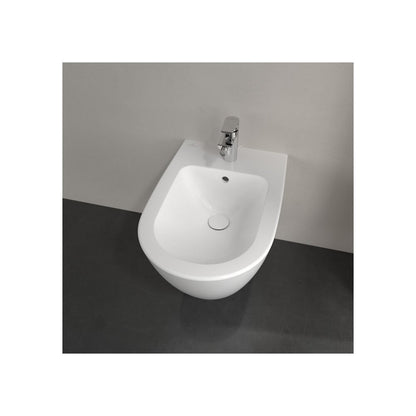 Суспендирано биде Villeroy&Boch Subway 2.0 с бял завършек Alpin CeramicPlus