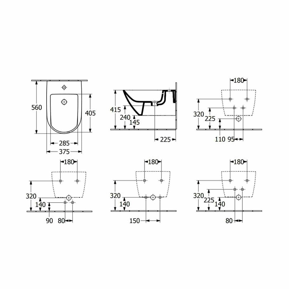 Villeroy&Boch Subway 3.0 Wall-Mounted Bidet White