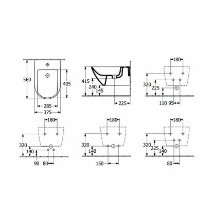Villeroy&Boch Subway 3.0 Wall-Mounted Bidet White