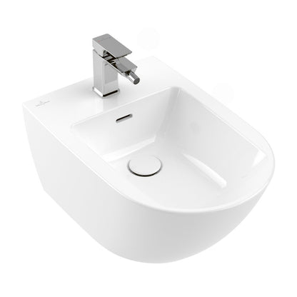 Суспендирано биде Villeroy&Boch Subway 3.0 с бял завършек Alpin CeramicPlus