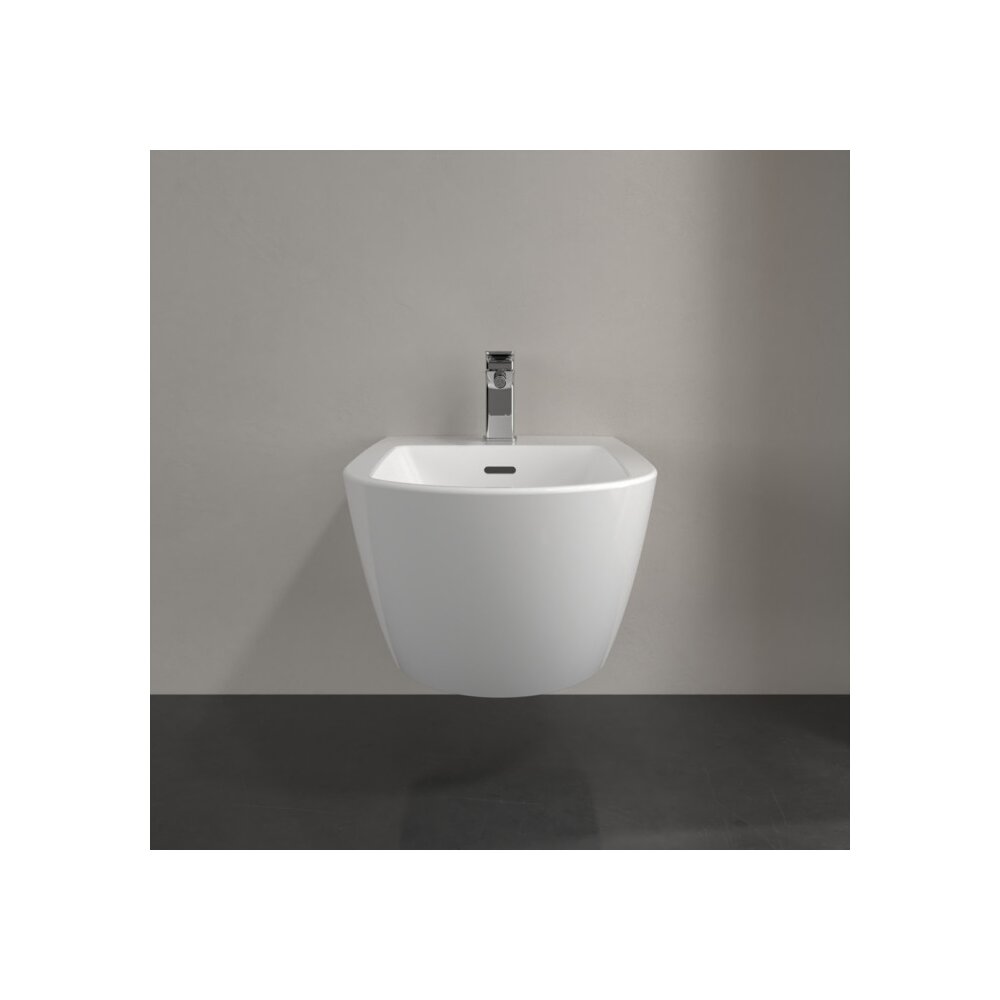 Суспендирано биде Villeroy&Boch Subway 3.0 с бял завършек Alpin CeramicPlus