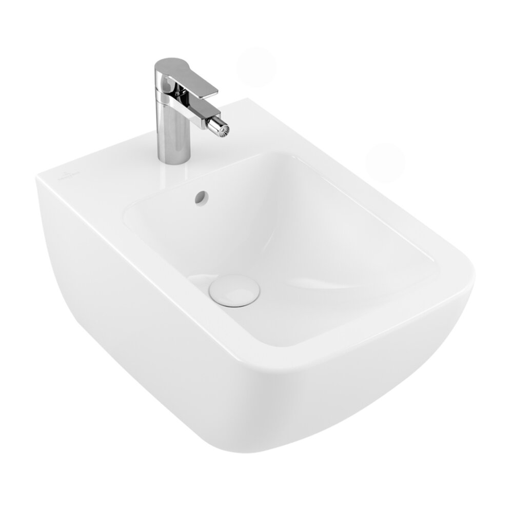 Суспендирано биде Villeroy&Boch Venticello с бял Alpin CeramicPlus финиш