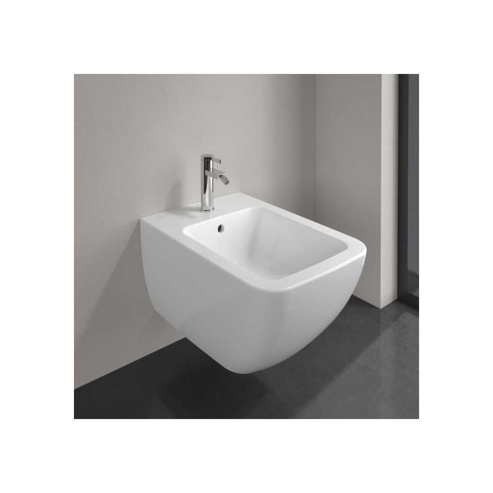 Суспендирано биде Villeroy&Boch Venticello с бял Alpin CeramicPlus финиш