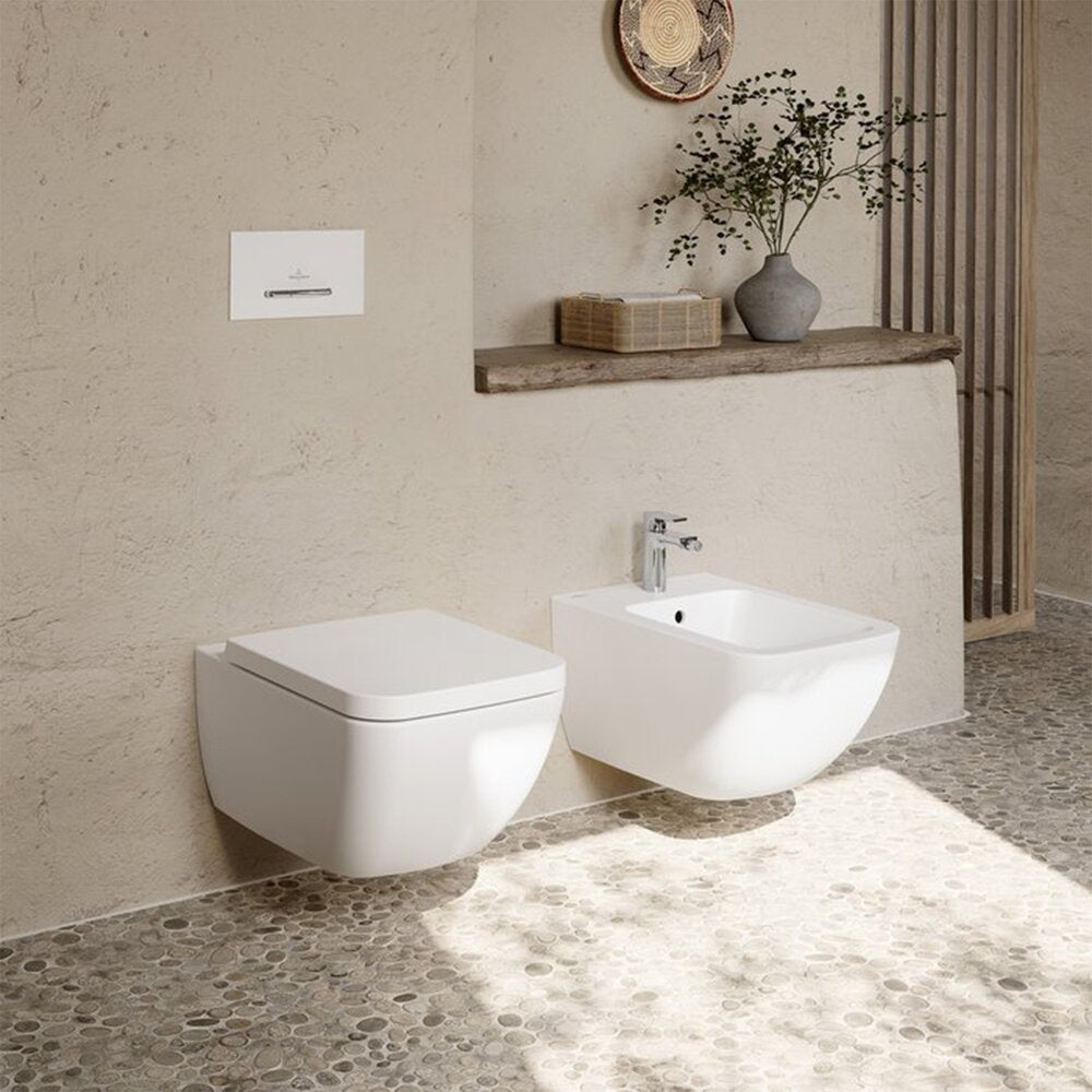 Суспендирано биде Villeroy&Boch Venticello с бял Alpin CeramicPlus финиш
