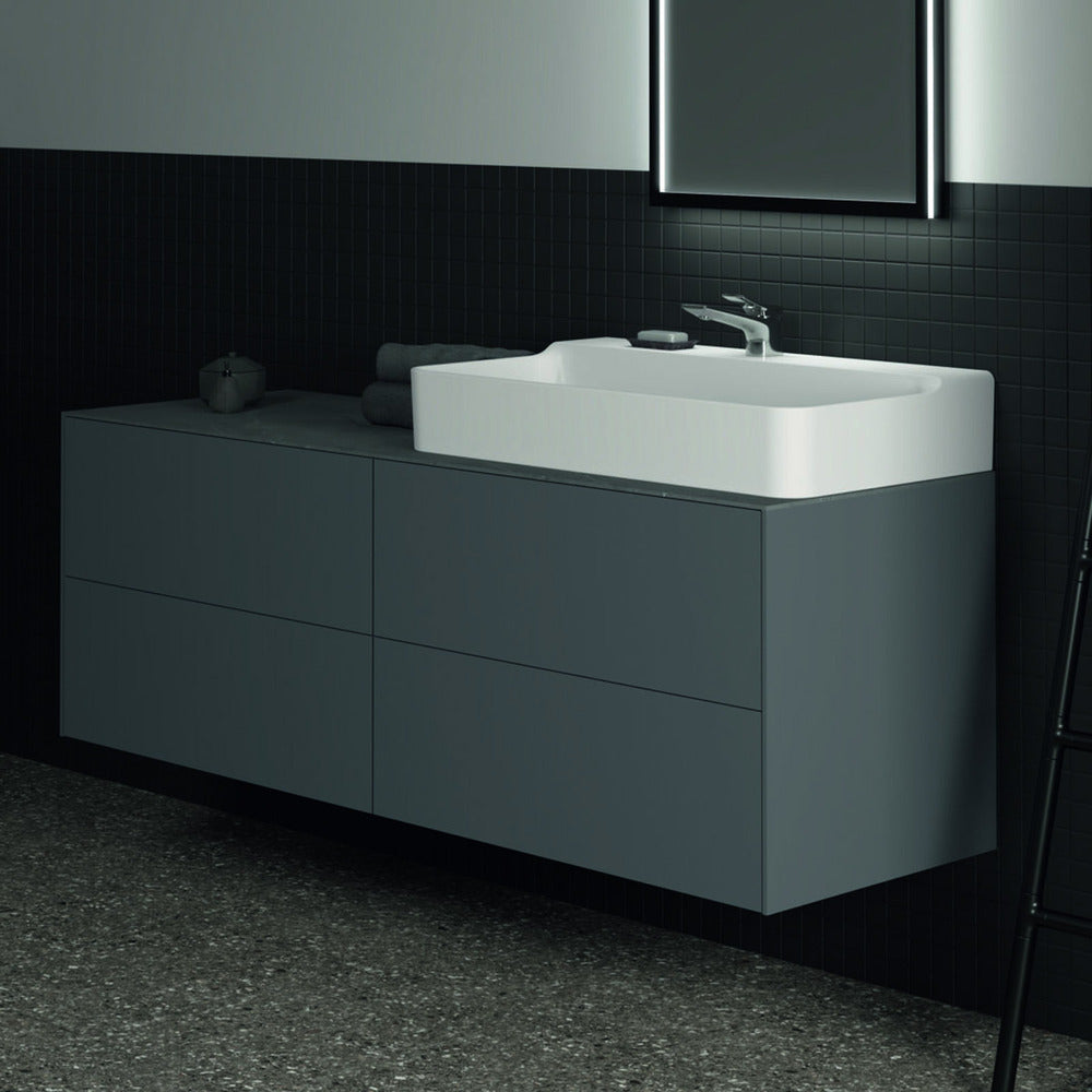 Керамичен плот за мивка Ideal Standard Atelier Conca 160 см, светло сив финиш