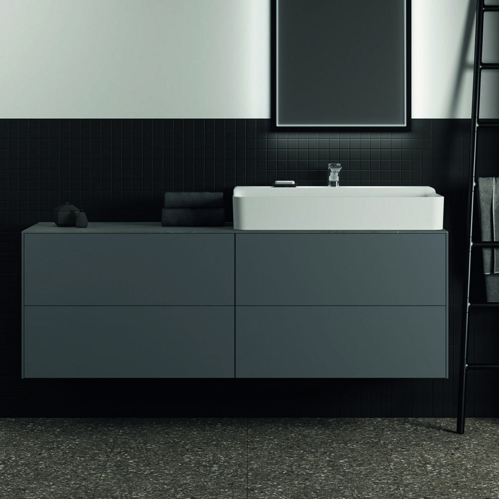 Керамичен плот за мивка Ideal Standard Atelier Conca 160 см, светло сив финиш