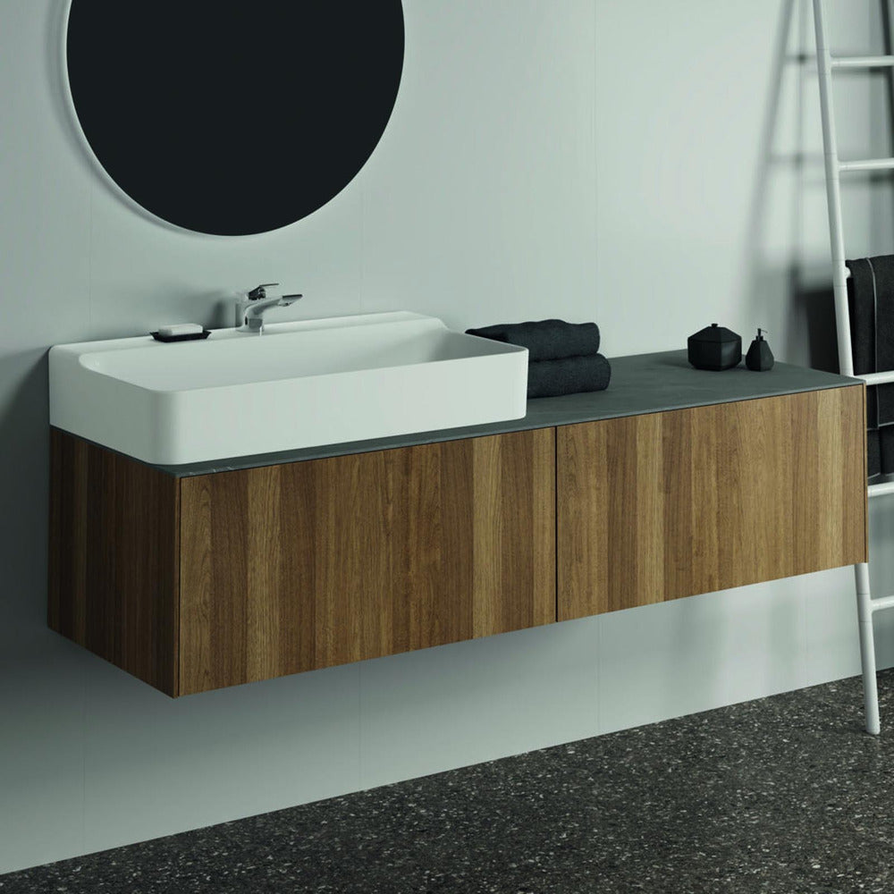 Керамичен плот за мивка Ideal Standard Atelier Conca 160 см, светло сив финиш