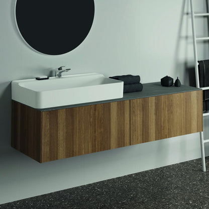 Керамичен плот за мивка Ideal Standard Atelier Conca 160 см, светло сив финиш
