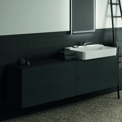 Ideal Standard Atelier Conca Ceramic Washbasin Top Black Marble Finish 200 cm