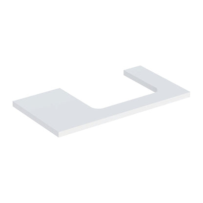 Geberit One Washbasin Top with Right Cutout Matt White 90 cm
