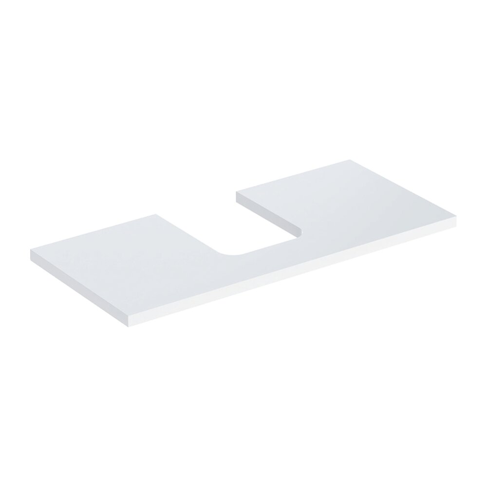 Geberit One Washbasin Top with Center Cutout 105 cm Glossy White