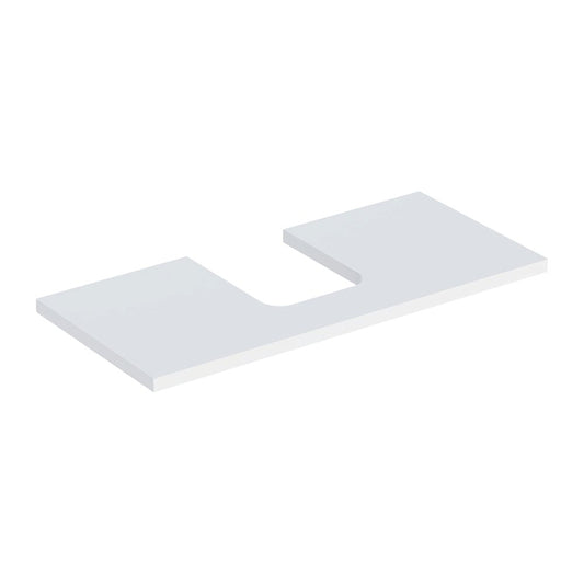 Geberit One Washbasin Top with Center Cutout 105 cm Matte White