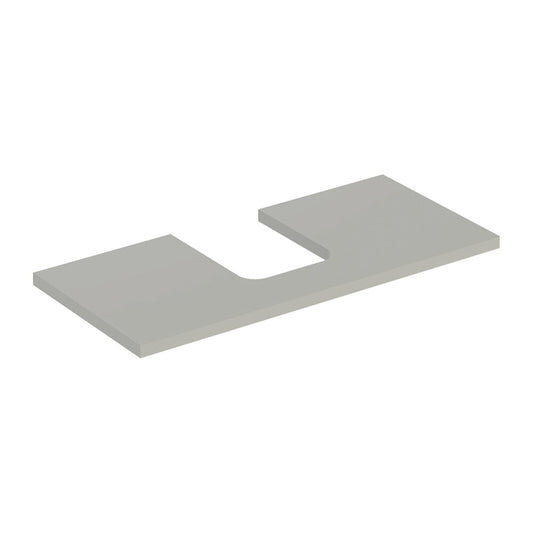 Geberit One Washbasin Top with Center Cutout 105 cm Matte Greige