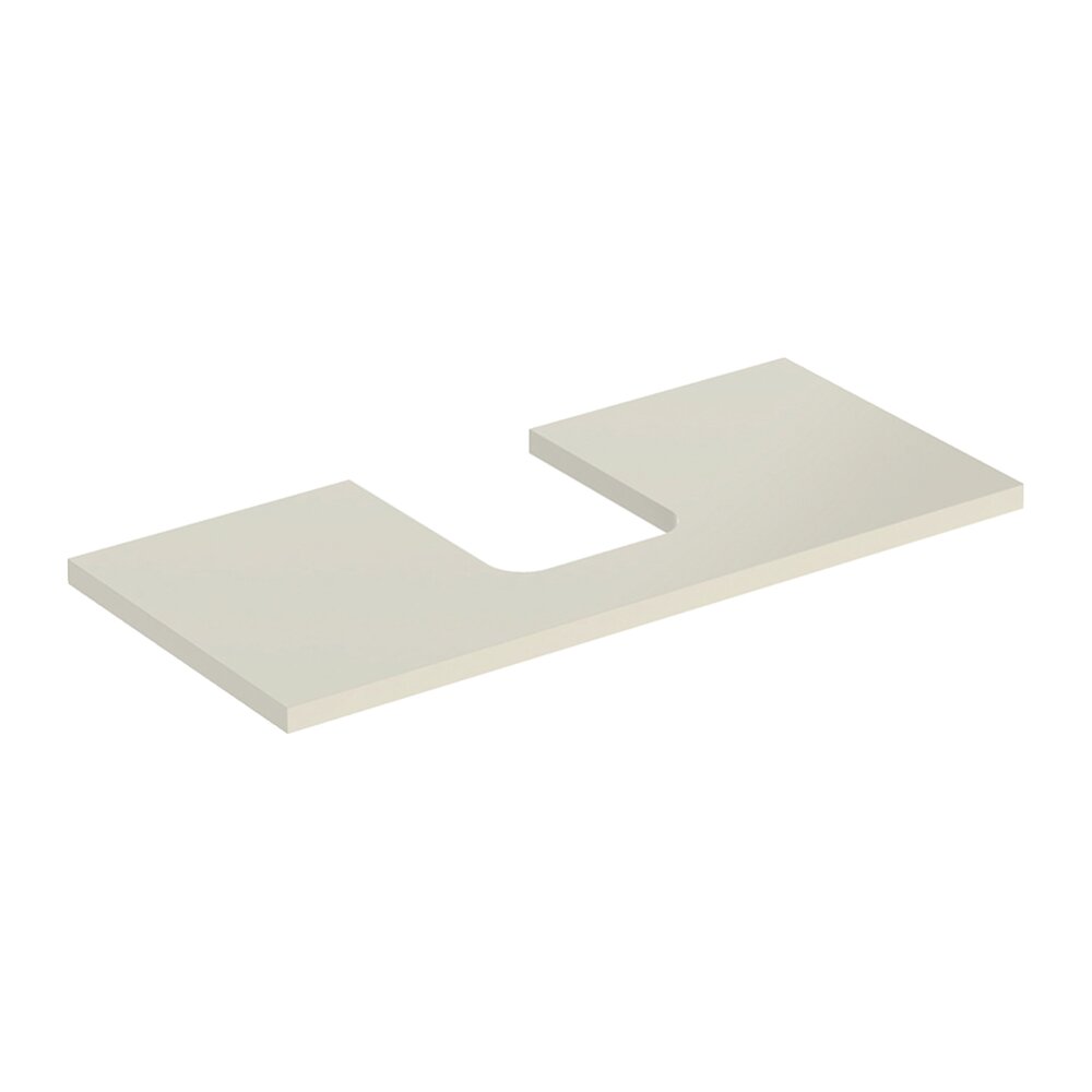 Geberit One Washbasin Top with Center Cutout 105 cm Glossy Sand Grey