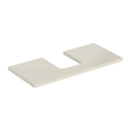 Geberit One Washbasin Top with Center Cutout 105 cm Glossy Sand Grey