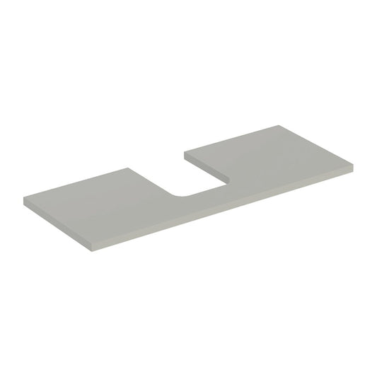 Geberit One Washbasin Top with Center Cutout 120 cm Matte Greige