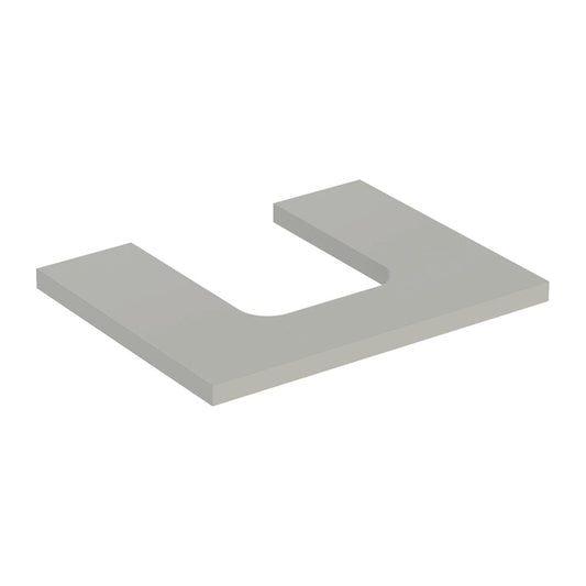 Geberit One Washbasin Top with Center Cutout 60 cm Matte Greige