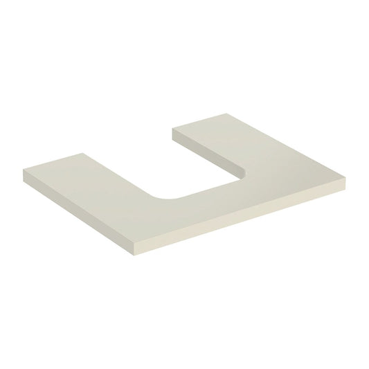 Geberit One Washbasin Top with Center Cutout 60 cm Glossy Sand Grey
