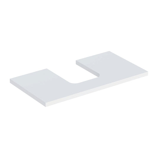 Geberit One Washbasin Top with Center Cutout 75 cm Matte White
