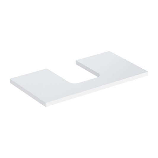 Geberit One Sink Top with Center Cutout 90 cm Glossy White