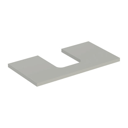 Geberit One Washbasin Top with Center Cutout 90 cm Matt Greige
