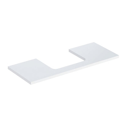 Geberit One Washbasin Top with Center Cutout Glossy White 120 cm