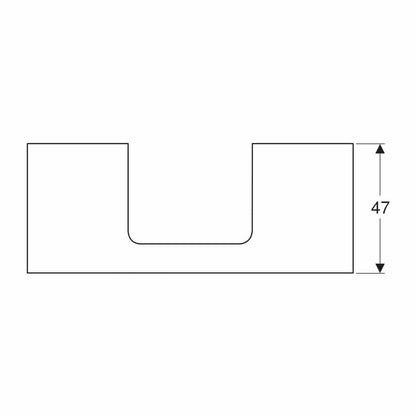 Geberit One Washbasin Top with Center Cutout Glossy White 120 cm