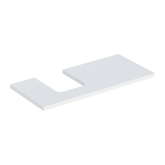 Geberit One Washbasin Top with Left Cutout 105 cm Matte White