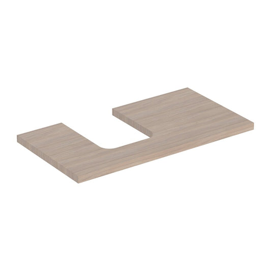 Geberit One Washbasin Top with Left Cutout 90 cm Beech Oak