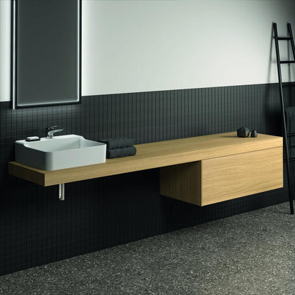Блат за умивалник Ideal Standard Atelier Conca без изрязване, финал дъб светъл 240 см