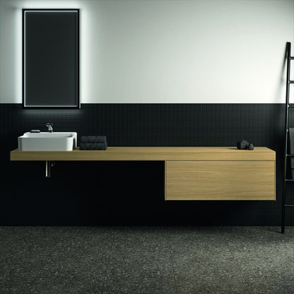 Блат за умивалник Ideal Standard Atelier Conca без изрязване, финал дъб светъл 240 см