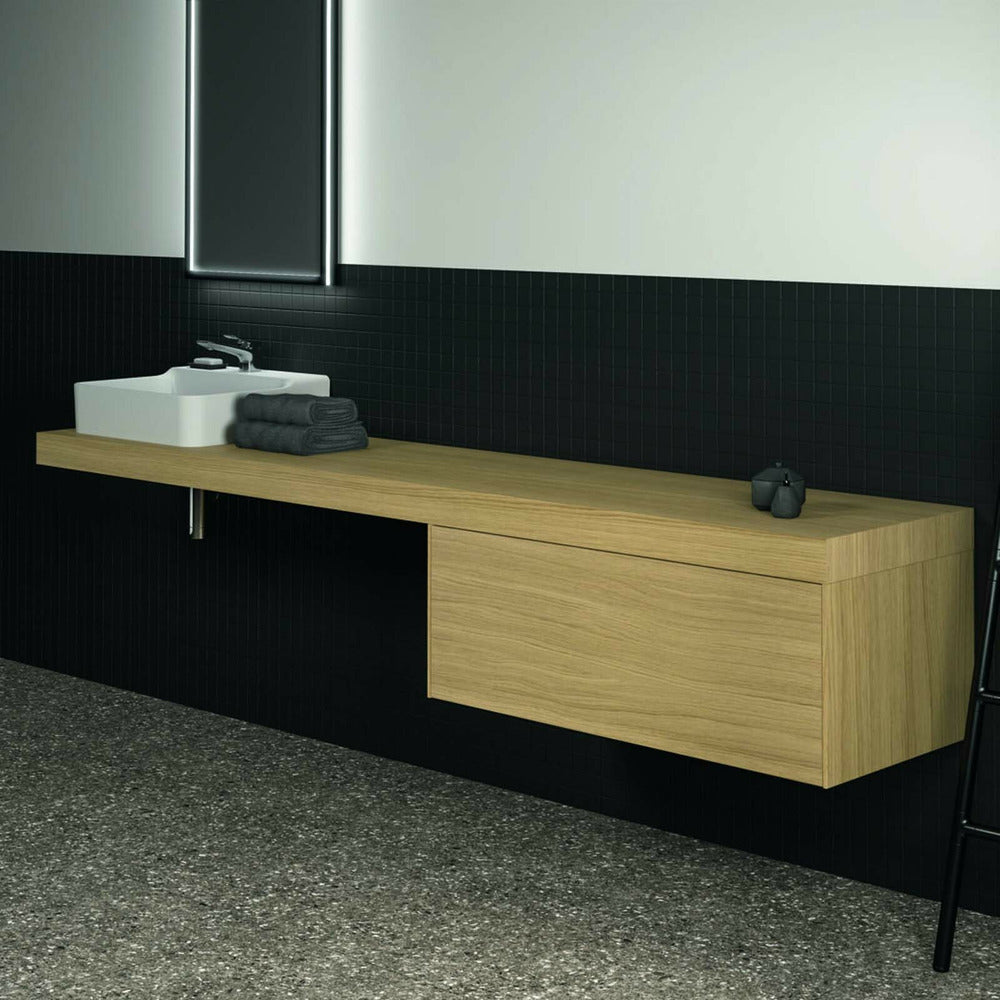 Блат за умивалник Ideal Standard Atelier Conca без изрязване, финал дъб светъл 240 см