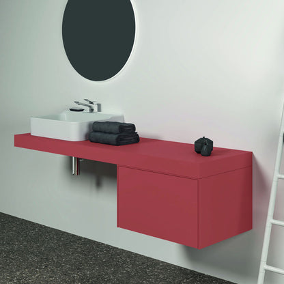 Ideal Standard Atelier Conca Washbasin Top Without Cutout Red - Orange Matte 160 cm