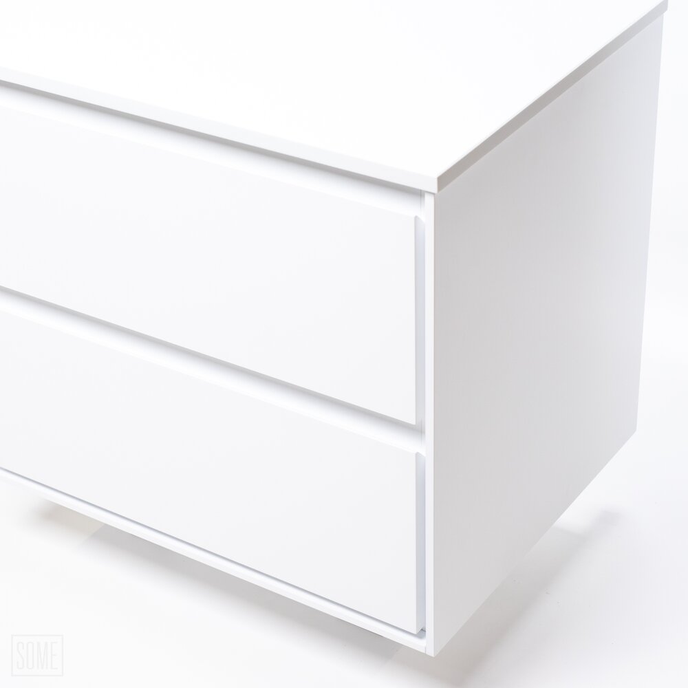 Плот за мивка Rune Skiva от композит 80 cm бял финиш