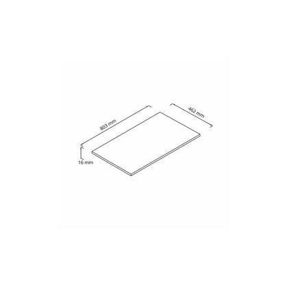 Плот за мивка Rune Skiva от композит 80 cm бял финиш
