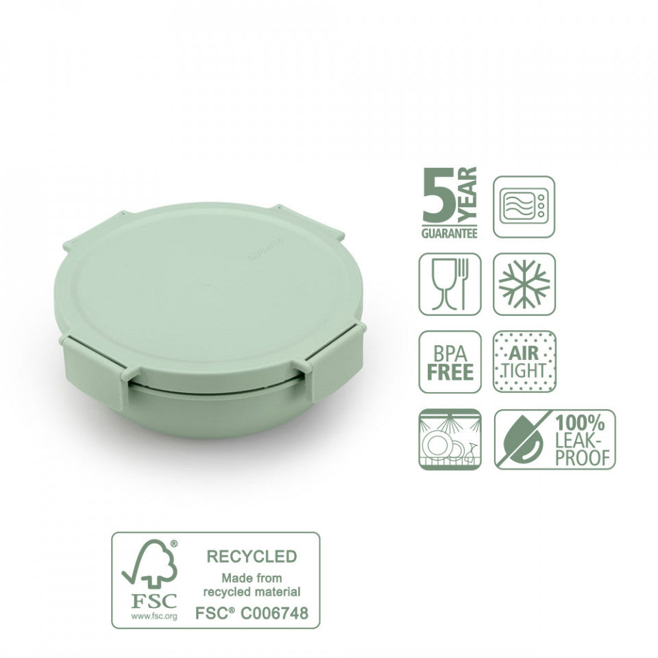 Купа за салата Brabantia Make&Take 1.3L, Jade Green 1006303