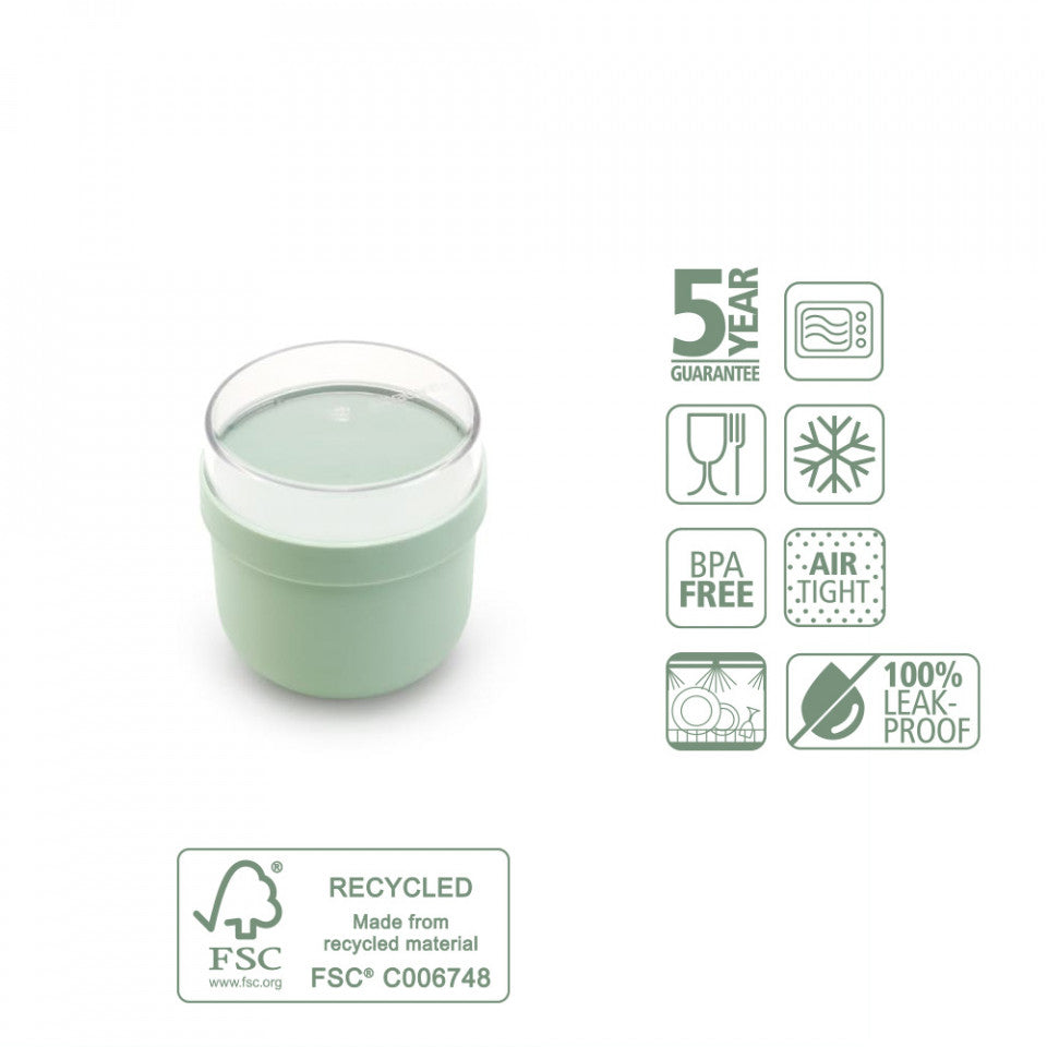 Купа за закуска Brabantia Make&Take 500ml, Jade Green 1006297