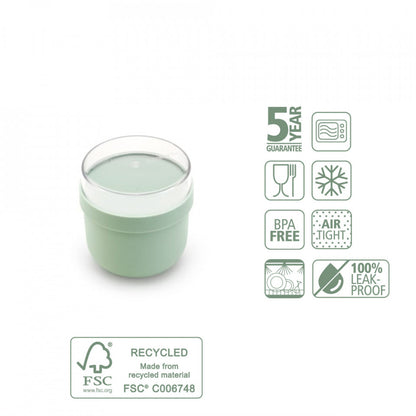 Купа за закуска Brabantia Make&Take 500ml, Jade Green 1006297