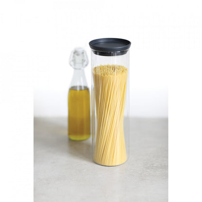 Стъклен буркан Brabantia стативен 1.9L, Тъмен сив 646873