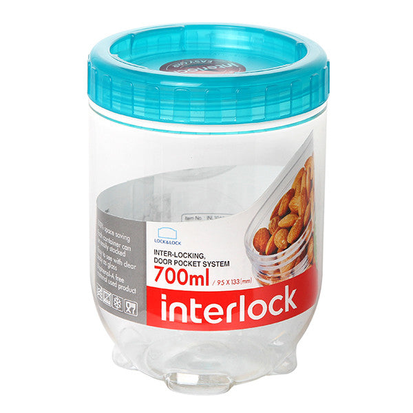 Буркан Lock & Lock Interlock INL304B, 700 ml, зелено петрол 107306