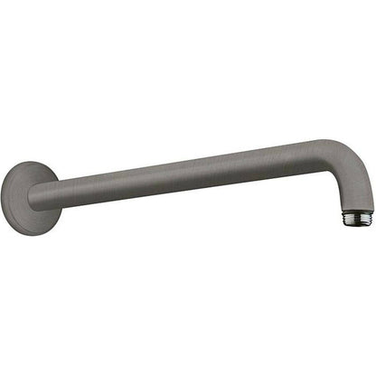 Shower arm brushed anthracite Hansgrohe 38.9 cm round